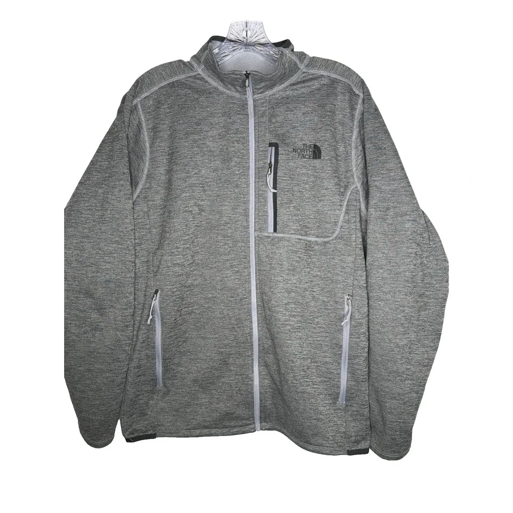 The North Face Canyonlands Mens Med Full-Zip Fleece Jacket Gray Gorpcore Utility